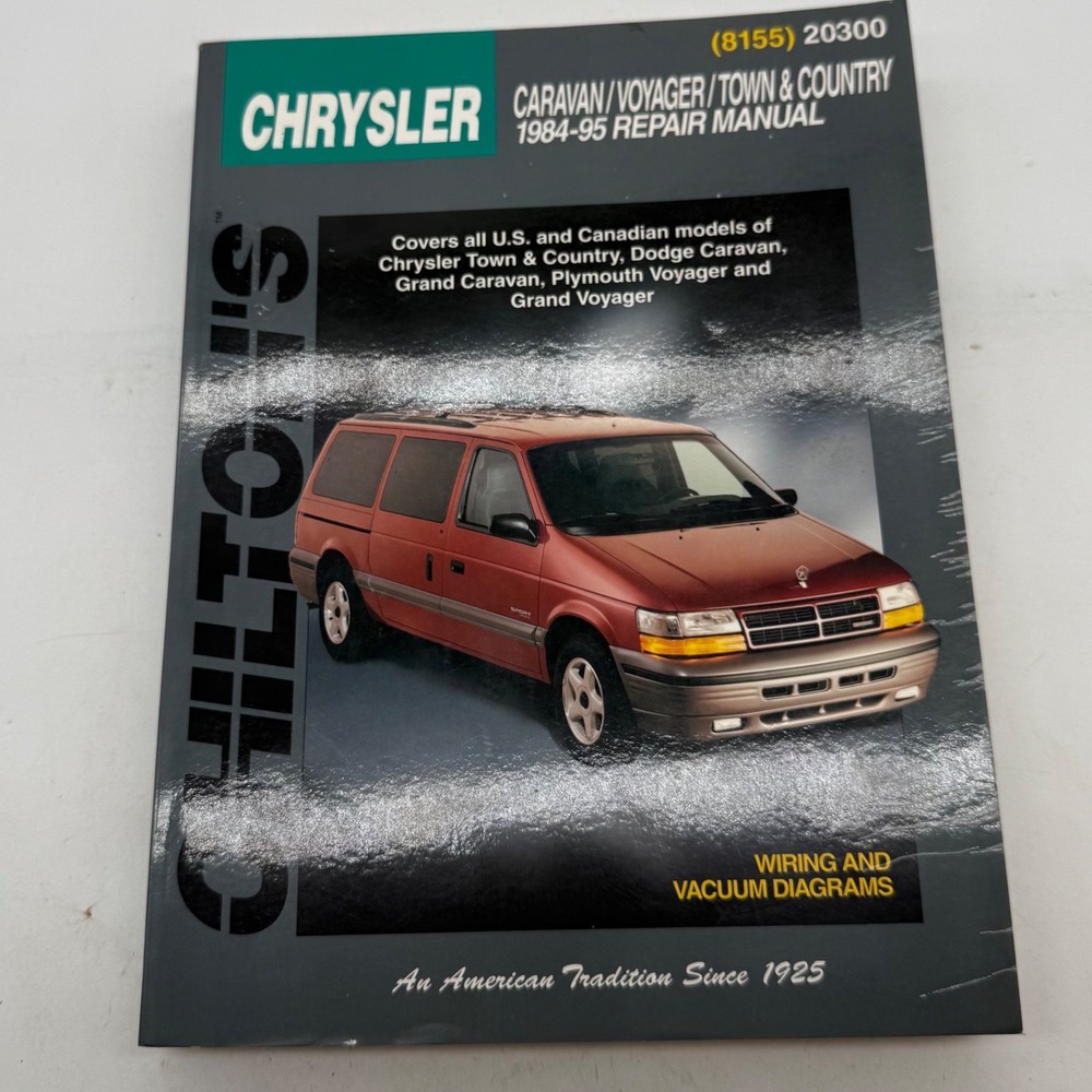 Chilton Chrysler Caravan Voyager Town Country 1984-95 Repair Manual 8155‎ 20300
